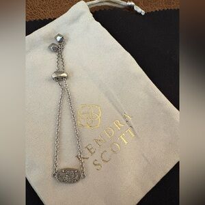Kendra Scott Silver Drusy Chain Bracelet